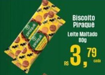 Supermercados Mateus Biscoito Piraque Leite Maltado 80g oferta