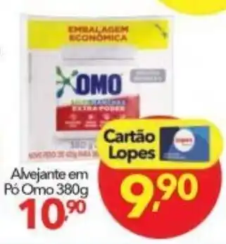 Lopes Supermercados Alvejante em po Omo 380g oferta