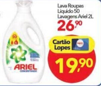 Lopes Supermercados Lava Roupas Liquido 50 Lavagens Ariel 2L oferta