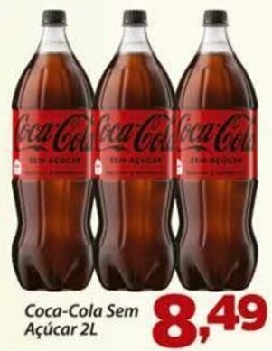Confiança Supermercados Coca-Cola Sem Açúcar 2L oferta