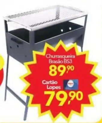 Lopes Supermercados Churrasqueira Brassao BS3 oferta