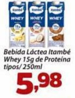 Confiança Supermercados Bebida Láctea Itambé Whey 15g de Proteina tipos/250ml oferta