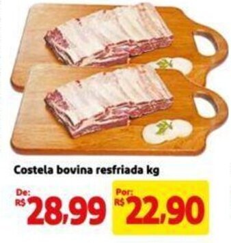 Extra Supermercado Costela bovina resfriada kg oferta