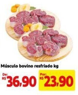 Extra Supermercado Músculo bovino resfriado kg oferta