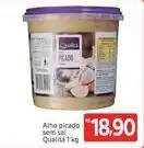 Extra Hiper Alho picado sem Sal. Qualita 1kg oferta
