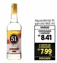 Extra Hiper Aguardente 51 garrafa 965ml oferta