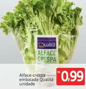 Extra Hiper Alface-crespa embalada Qualita unidade oferta