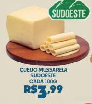 Boa Supermercados Queijo mussarela sudoeste cada 100g oferta