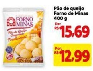 Extra Supermercado Pão de queijo Forno de Minas 400 g oferta
