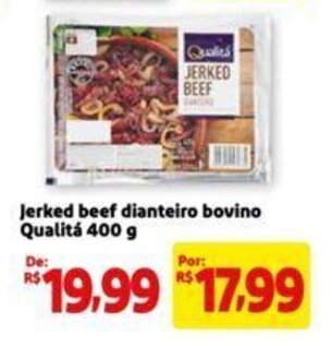 Extra Supermercado Jerked beef dianteiro bovino Qualitá 400 g oferta