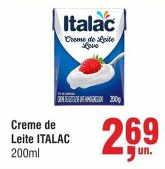 Higa Atacado Creme de Leite ITALAC 200ml oferta