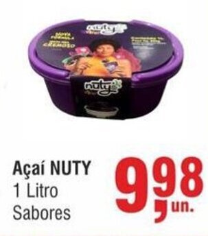 Higa Atacado Açaí NUTY 1 Litro Sabores oferta