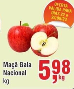 Higa Atacado Maçã Gala Nacional kg oferta