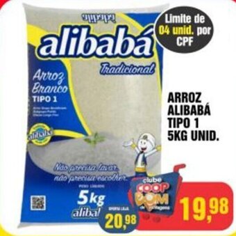 CoopBom ARROZ ALIBABA TIPO 1 5KG UNID. oferta