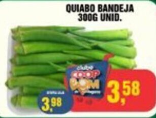 QUIABO BANDEJA 300G UNID.