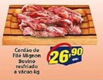 Vencedor Atacadista Cordão de Filé Mignon Bovino resfriado a vácuo kg oferta