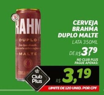 Spasso Sabores CERVEJA BRAHMA DUPLO MALTE LATA 350ML oferta