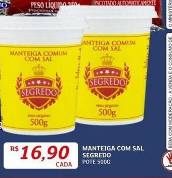 Assaí Atacadista MANTEIGA COM SAL SEGREDO POTE 500G oferta