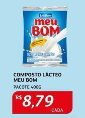 Assaí Atacadista COMPOSTO LÁCTEO MEU BOM PACOTE 400G oferta