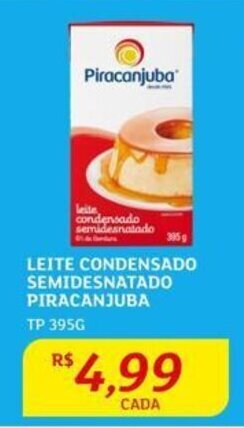 Assaí Atacadista LEITE CONDENSADO SEMIDESNATADO PIRACANJUBA TP 395G oferta