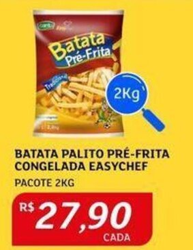 Assaí Atacadista BATATA PALITO PRÉ-FRITA CONGELADA EASYCHEF PACOTE 2KG oferta