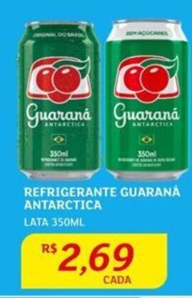 REFRIGERANTE GUARANÁ ANTARCTICA LATA 350ML