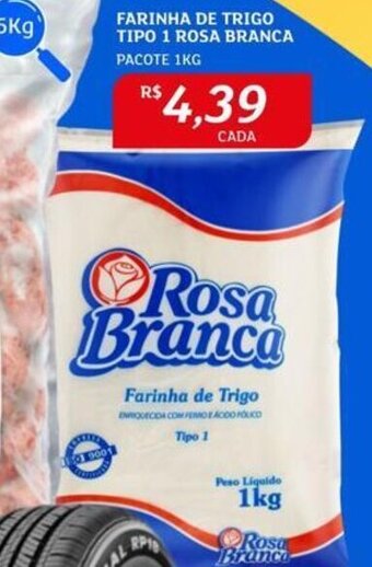 Assaí Atacadista FARINHA DE TRIGO TIPO 1 ROSA BRANCA PACOTE 1KG oferta