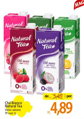 Atacadão Chá Branco Natural Tea Vários sabores TP com 1L oferta