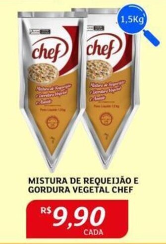 Assaí Atacadista MISTURA DE REQUEIJÃO E GORDURA VEGETAL CHEF 1.5kg oferta