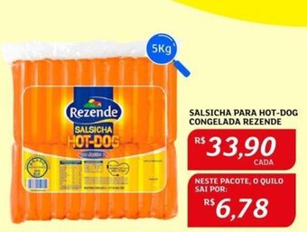 Assaí Atacadista SALSICHA PARA HOT-DOG CONGELADA REZENDE 5Kg oferta