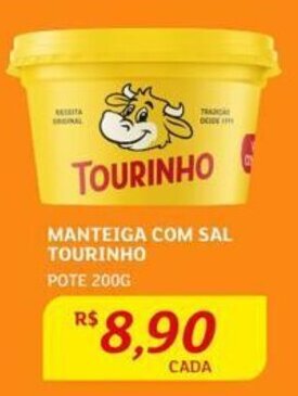 MANTEIGA COM SAL TOURINHO POTE 200G