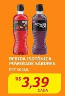 BEBIDA ISOTONICA POWERADE SABORES PET 500ML