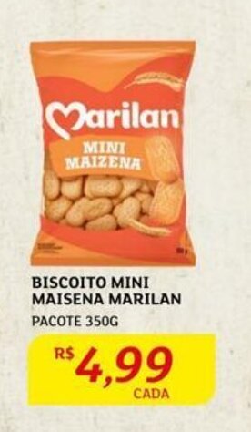 Assaí Atacadista BISCOITO MINI MAISENA MARILAN PACOTE 350G oferta