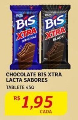 Assaí Atacadista CHOCOLATE BIS XTRA LACTA SABORES TABLETE 45G oferta