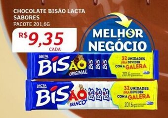 Assaí Atacadista CHOCOLATE BISÃO LACTA SABORES PACOTE 201,6G oferta