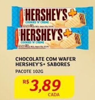 Assaí Atacadista CHOCOLATE COM WAFER HERSHEY'S+ SABORES oferta