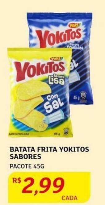 Assaí Atacadista BATATA FRITA YOKITOS SABORES PACOTE 45G oferta