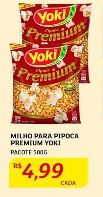 Assaí Atacadista MILHO PARA PIPOCA PREMIUM YOKI PACOTE 500G oferta