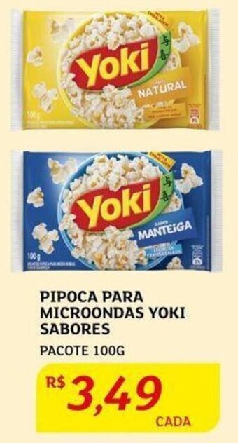Assaí Atacadista PIPOCA PARA MICROONDAS YOKI SABORES PACOTE 100G oferta