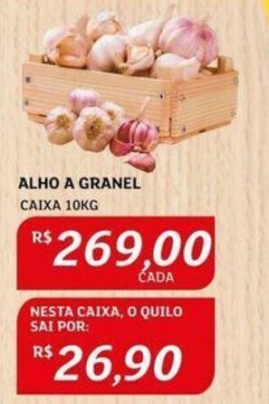 Assaí Atacadista ALHO A GRANEL CAIXA 10KG oferta