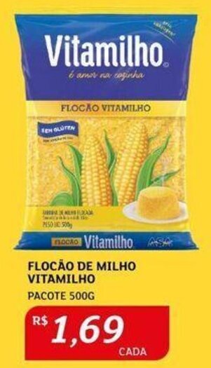 FLOCÃO DE MILHO VITAMILHO PACOTE 500G