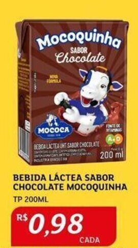 Assaí Atacadista BEBIDA LÁCTEA SABOR CHOCOLATE MOCOQUINHA TP 200ML oferta