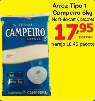 Roldão Arroz tipo Campeiro 5kg oferta