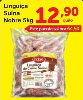 Roldão Linguica Suina Nobre 5kg oferta