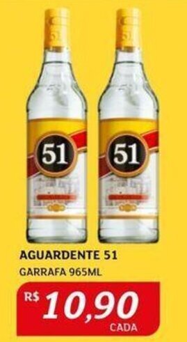 Assaí Atacadista AGUARDENTE 51 GARRAFA 965ML oferta