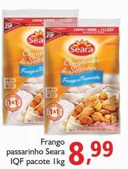 Supermercados ABC Frango passarinho seara iqf pacote 1kg oferta