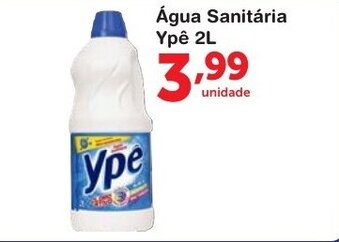 Roldão Agua Sanitaria Ype 2L oferta