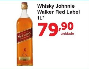 Roldão Whisky Johnnie Walker Red Label 1L oferta