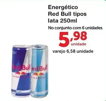 Roldão Energetico Red Bull tipos lata 250ml oferta