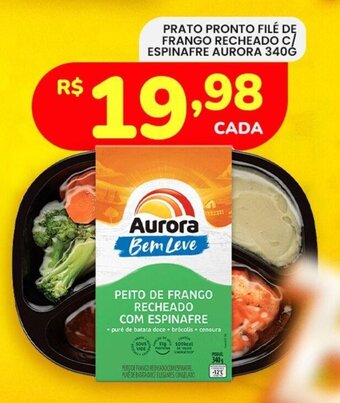 Supermercado Bergamini PRATO PRONTO FILÉ DE FRANGO RECHEADO C/ ESPINAFRE AURORA 340Ġ oferta
